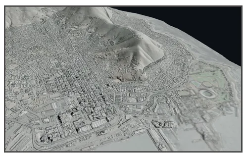 Digital Surface Model hillshade